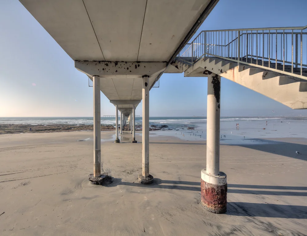Underneath Ocean Beach Pier